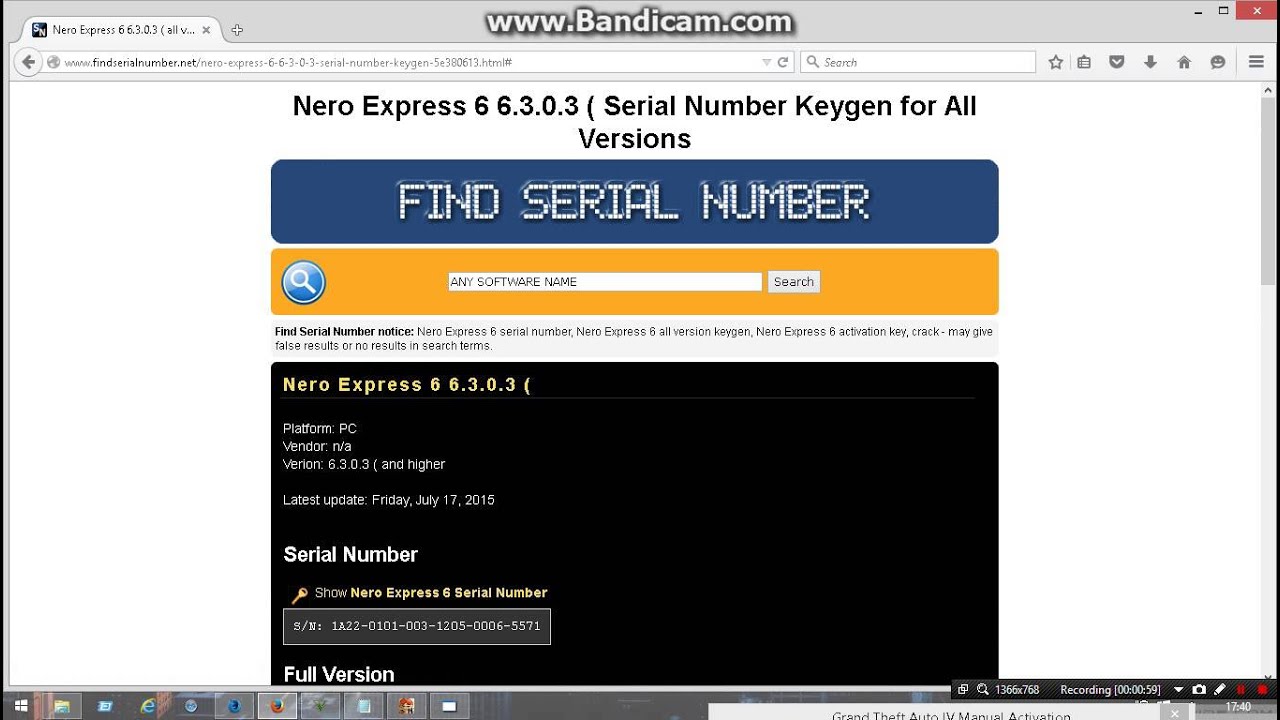 software serial number finder